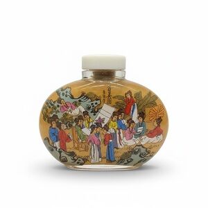 Vintage Chinese Reverse Painted Snuff Bottle